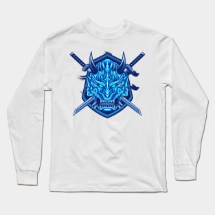 Blue Tiger Oni Long Sleeve T-Shirt